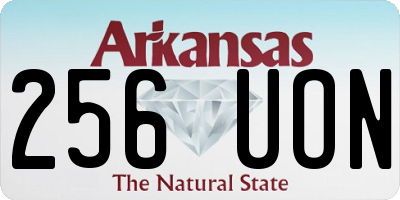 AR license plate 256UON