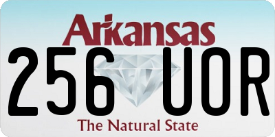 AR license plate 256UOR