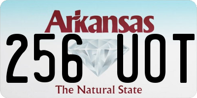 AR license plate 256UOT