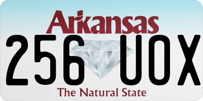 AR license plate 256UOX