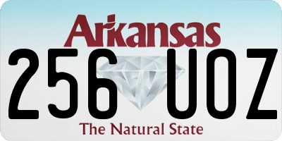 AR license plate 256UOZ