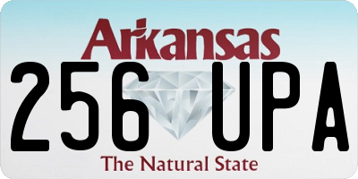 AR license plate 256UPA