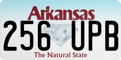 AR license plate 256UPB