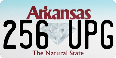 AR license plate 256UPG