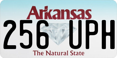 AR license plate 256UPH
