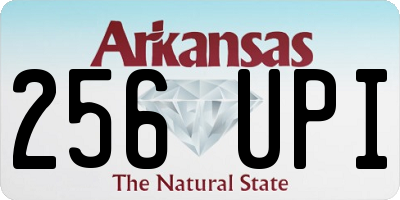 AR license plate 256UPI