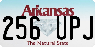 AR license plate 256UPJ