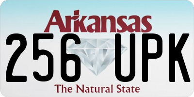 AR license plate 256UPK
