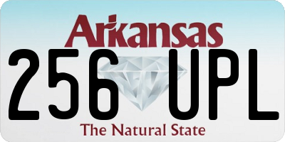 AR license plate 256UPL