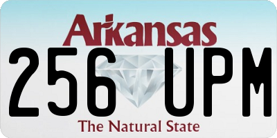 AR license plate 256UPM