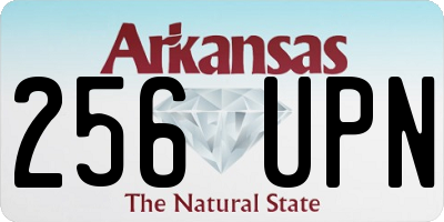 AR license plate 256UPN