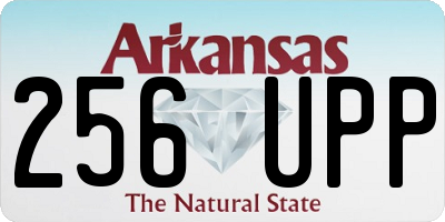 AR license plate 256UPP