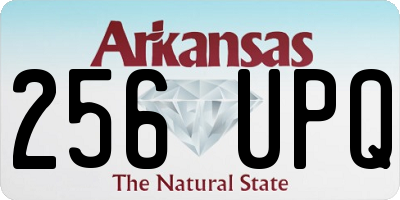 AR license plate 256UPQ