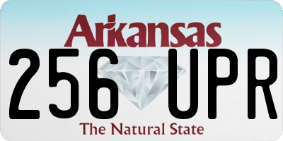 AR license plate 256UPR