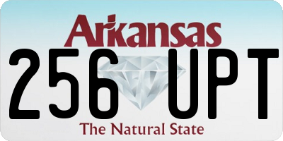 AR license plate 256UPT