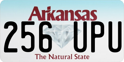 AR license plate 256UPU