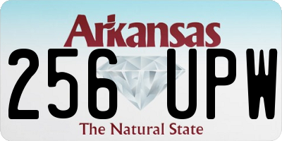 AR license plate 256UPW
