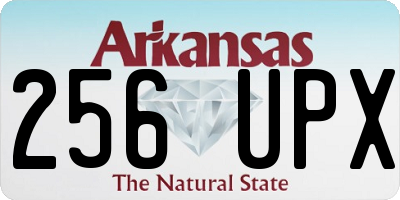AR license plate 256UPX