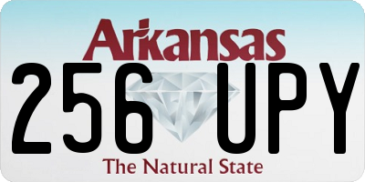 AR license plate 256UPY