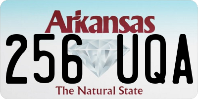 AR license plate 256UQA