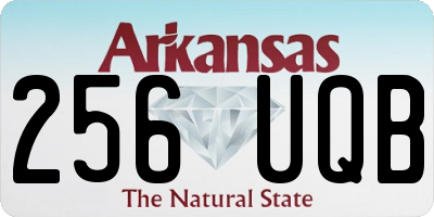 AR license plate 256UQB