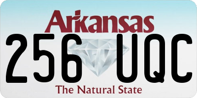 AR license plate 256UQC