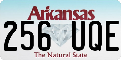 AR license plate 256UQE
