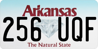 AR license plate 256UQF