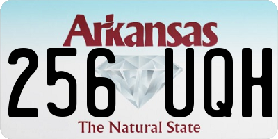AR license plate 256UQH