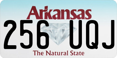 AR license plate 256UQJ