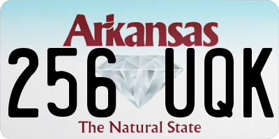 AR license plate 256UQK