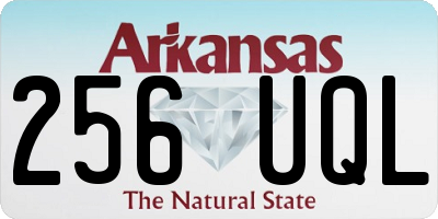 AR license plate 256UQL