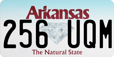 AR license plate 256UQM