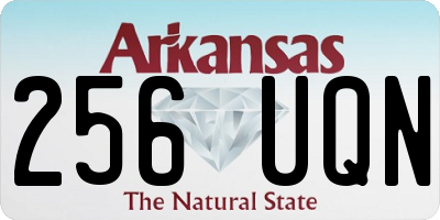 AR license plate 256UQN