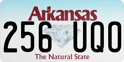 AR license plate 256UQO