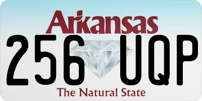 AR license plate 256UQP