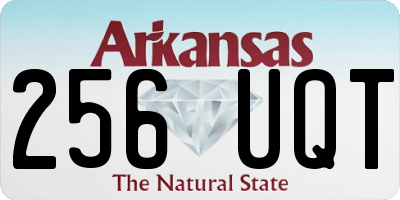 AR license plate 256UQT