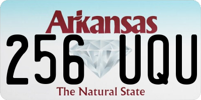 AR license plate 256UQU