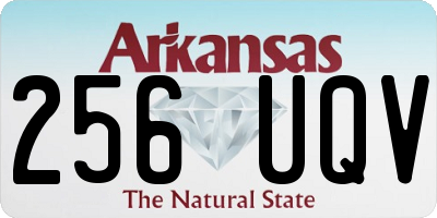 AR license plate 256UQV