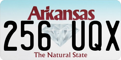 AR license plate 256UQX
