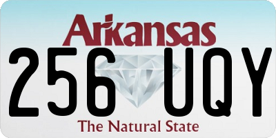 AR license plate 256UQY