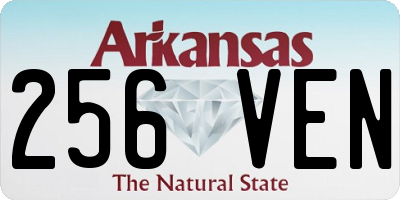 AR license plate 256VEN