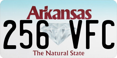 AR license plate 256VFC