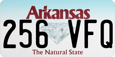 AR license plate 256VFQ