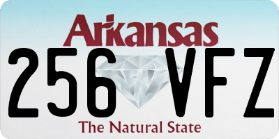 AR license plate 256VFZ