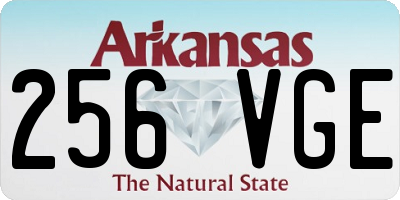 AR license plate 256VGE