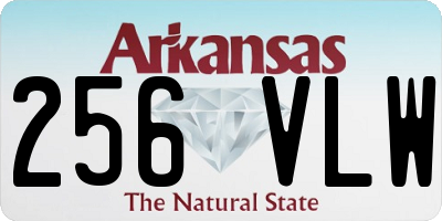 AR license plate 256VLW