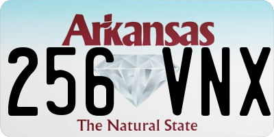 AR license plate 256VNX
