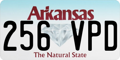 AR license plate 256VPD