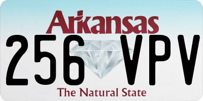 AR license plate 256VPV